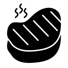 Sticker - Steak Icon of Morning and Breakfast iconset.