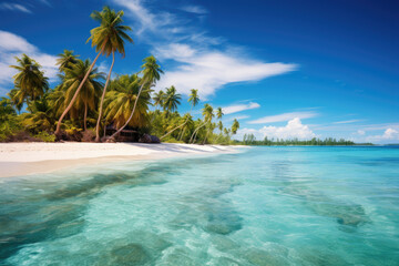 tropical beach island with water