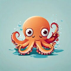 Wall Mural - octopus illustration