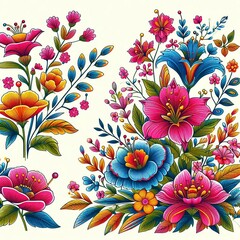 Wall Mural - floral background