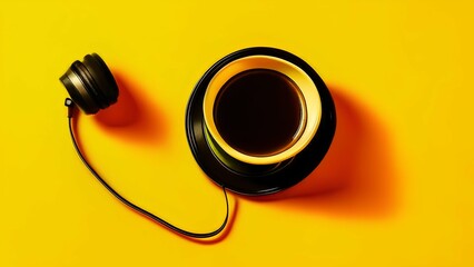 close up of headphones on a white background