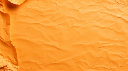 Canvas Print - Wrinkled orange paper fragment as a background texture