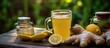 Ginger-infused drink with lemon, honey, acts as anti-inflammatory, antioxidant, and improves blood sugar.