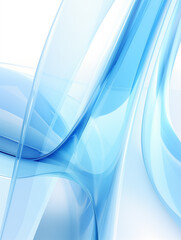 Wall Mural - blue curve abstract background,created with generative ai tecnology.