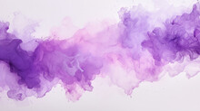 Lilac, Violet, Purple Abstract Watercolor Background Texture. High Resolution Colorful Watercolor Texture For Cards, Backgrounds, Fabrics, Posters. Hand Draw Backdrop