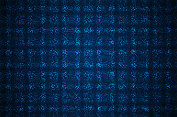 Wall Mural - Digital technology background. Digital data square blue pattern pixel background