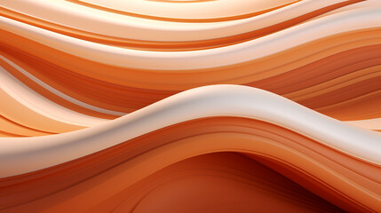 Wall Mural - Orange abstract, wavy transition. Light to dark gradual yellow waves.