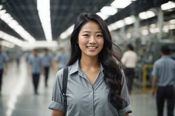 worker in the factory line