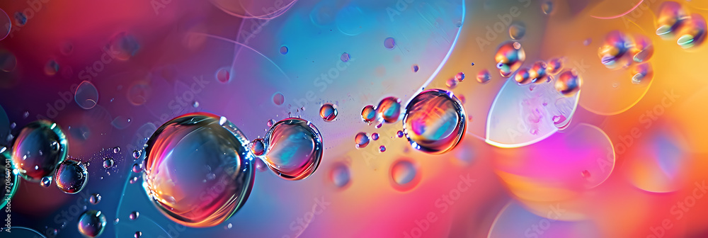 Bulky Background Computer Abstract pc desktop wallpaper background with flying bubbles on a ...