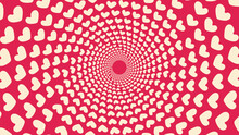 Abstract Spiral Round Vortex Valentine Love Background.