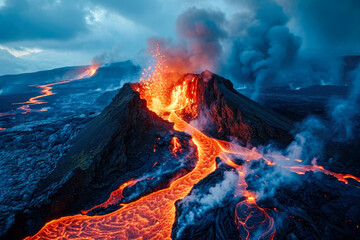 Canvas Print - Lava in iceland