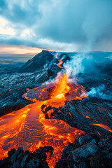 Canvas Print - Lava in iceland