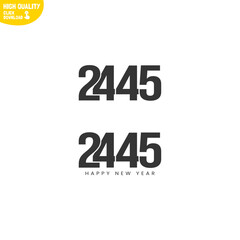  Creative Happy New Year 2445 Logo Design