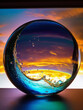El mundo en una burbuja - esfera que refleja paisajes  increíbles