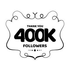 Poster - 400k Followers thank you