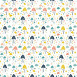 © Olezhan - Spring showers seamless pattern. Can be used for gift wrapping, wallpaper, background
