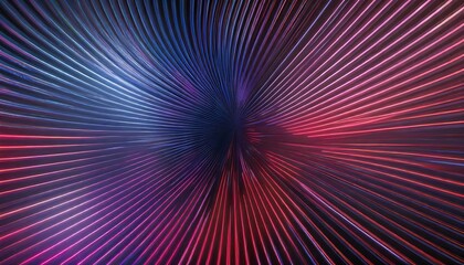Wall Mural - 3d render abstract futuristic neon background rounded red blue lines glowing in the dark ultraviolet spectrum cyber space minimalist wallpaper