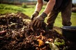 Processing of organic waste, compost preparation