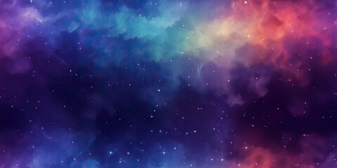 Wall Mural - ai generated. ai generative. color bright abstract space cosmic galaxy universe background with many