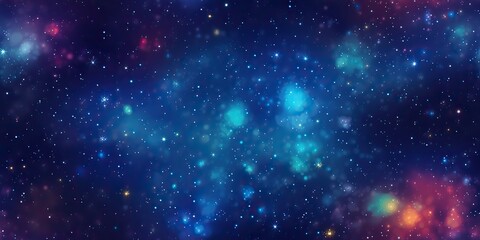 Wall Mural - ai generated. ai generative. color bright abstract space cosmic galaxy universe background with many