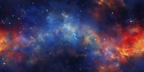 Wall Mural - ai generated. ai generative. color bright abstract space cosmic galaxy universe background with many
