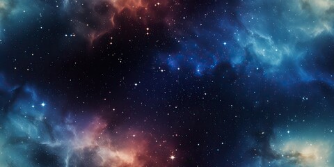 Wall Mural - ai generated. ai generative. color bright abstract space cosmic galaxy universe background with many