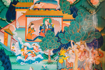  Buddhist frescoes of Tangtse Monastery, Thangkas, Buddhist Art