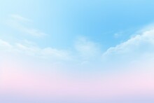 Serene Sky Blue Pastel Gradient Background Soft