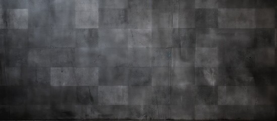 Wall Mural - Old, checkered, dark grey backdrop.