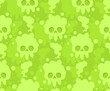 Smoke skull is sign of death pattern seamless. Deadly gas background