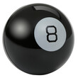 eight ball isolated from background