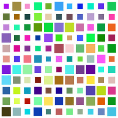 Sticker - seamless pattern with coloured squares