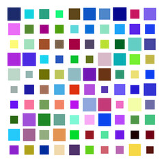 Sticker - seamless pattern with coloured squares