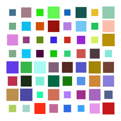 Sticker - seamless pattern with coloured squares