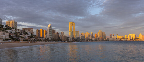 Benidorm, Spain - January 2 2024 