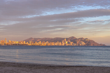 Benidorm, Spain - January 2 2024 