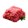 Red raw minced meat (PNG) isolated on transparent background