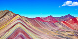Fototapeta Tęcza - Rainbow Mountain in Peru