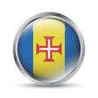 Madeira Flag 3D Badge Illustration