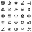 © kreevstock - Air Traffic Control Line Icon Sheet