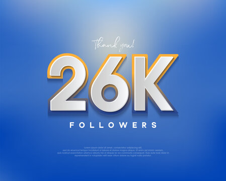 Colorful designs for 26k followers greetings, banners, posters, social media posts.