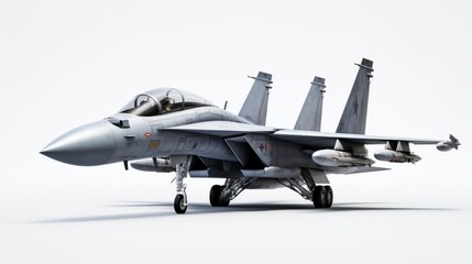 F 15 Fighter jet plane isolated on white background png cutout isolated on white background,. Created using Generative AI Technology