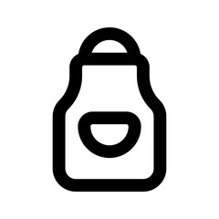 Poster - apron line icon