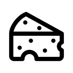 Sticker - cheese line icon