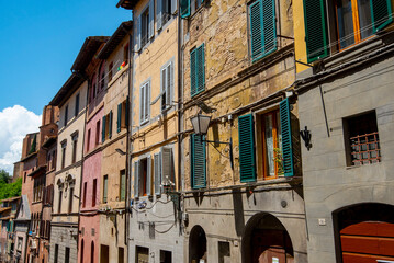 Sticker - Buildings in Old Town of Siena - Italy