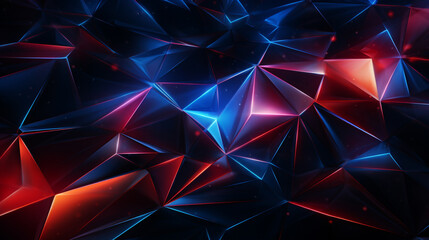 Wall Mural - 3d polygon texture background. Generative AI