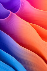 Wall Mural - Colorful Gradient Wavy Abstract Background	