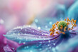 Beautiful Anemone Flower Close-Up Abstract Background
