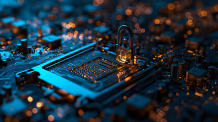 Wall Mural - High-Tech Circuit Board Abstract Background
