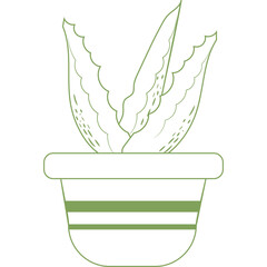 Sticker - Houseplant Line Icon